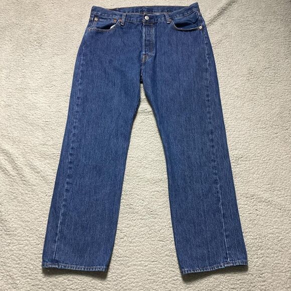 Men's Levi’s 501 Blue Jeans Size 36x30 - Picture 1 of 7